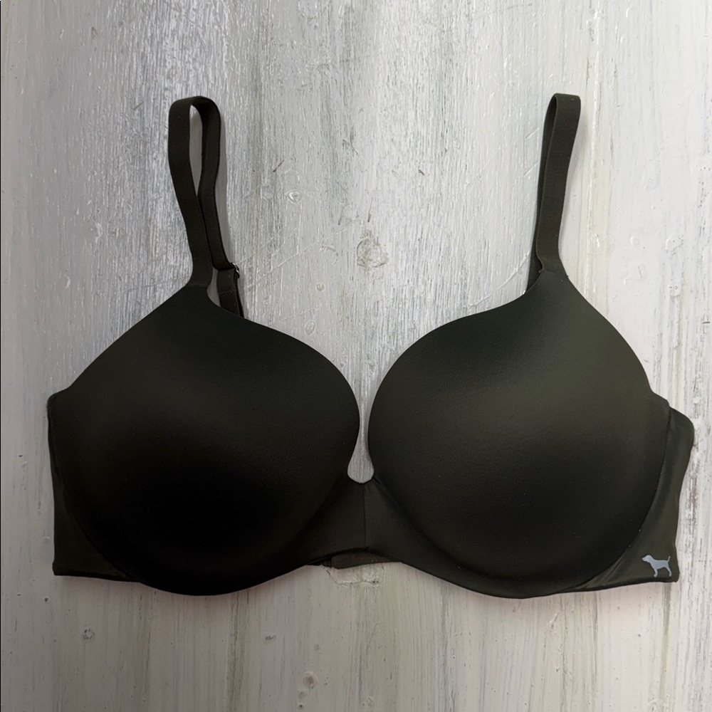 Victoria's Secret PINK Army/Olive Green Push Up Bra 36DD